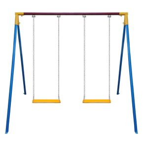 Balanço Infantil Tradicional em Aço 2 Lugares c/ Assentos em  Madeira - Esportes Express - Cód. 0871