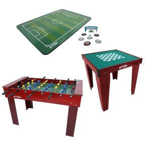 Combo Especial Salão de Jogos com Pebolim, Futebol de Botão e Mesa Multijogos - KLOPF - Cód.1557