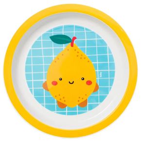 Prato Raso para Refeições de Bebês - Buba - Limão - PRB2
