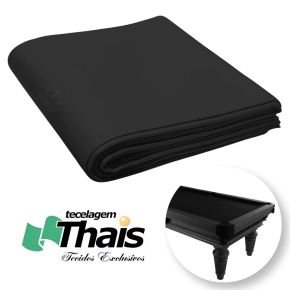 Tecido Acrílico Preto para Mesa de Sinuca / Bilhar / Snooker – 2,50m x 1,85m | Alta Qualidade - Cód. TPMS1
