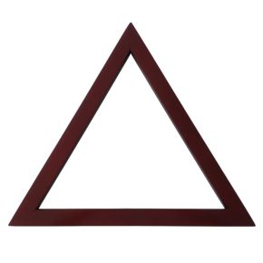 Triangulo em Madeira para Organização de Bolas de Sinuca / Bilhar / Snooker - Cor Cerejeira - TBS1